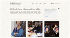 Desktop Screenshot of bubbewisdom.com