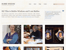 Tablet Screenshot of bubbewisdom.com